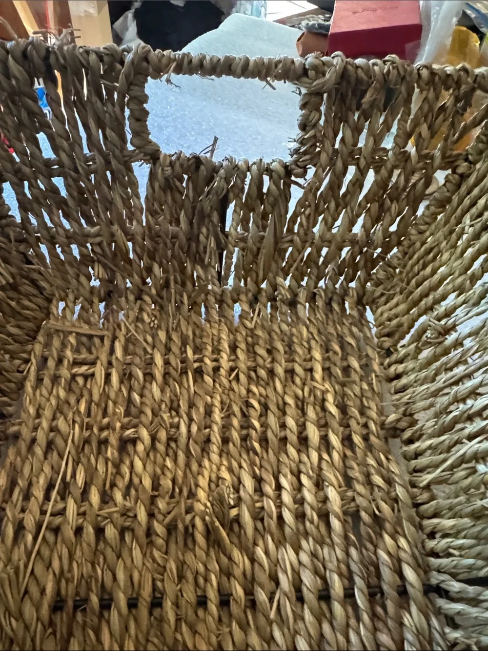 Natural Seagrass Woven Storage Basket - Neutral